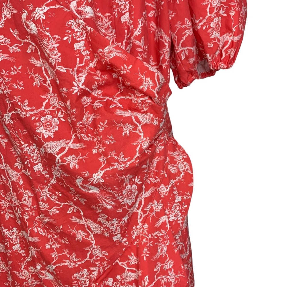 Sachin & Babi 12 Floral Bird Print Ruffles Anthropologie Feminine - Picture 9 of 16